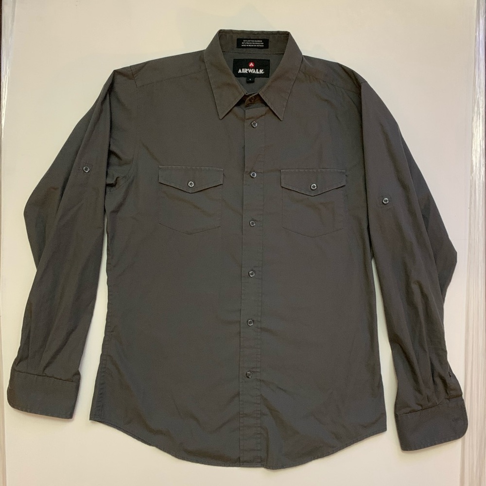 Airwalk dark gray dress shirt